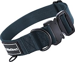 CollarDirect Double-Layered Nylon Standard Dog Collar, Dark Blue, Medium: 14 to 20-in neck, 1-in wide slide 1 of 6
