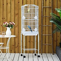 Little Pals 60-in Metal Indoor Bird Cage Starter Kit with Detachable Rolling Stand