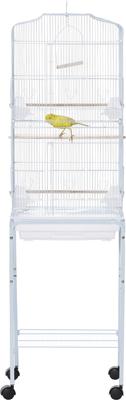 Show full view: Little Pals 60-in Metal Indoor Bird Cage Starter Kit with Detachable Rolling Stand slide 8 of 8
