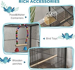 Little Pals 30-in Metal Bird Cage