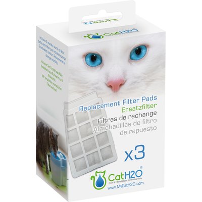DOG H2O & CAT H2O DOG H2O & CAT H2O Water Fountain Replacement Filter Pads, 3 count
