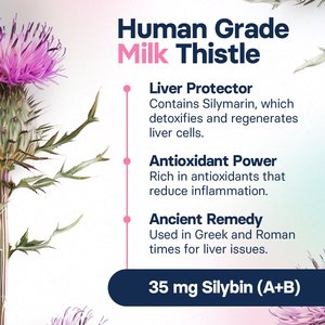 SilymarinAdvanced S-Adenosylmethionine & Silybin Tablet Liver Health Supplement for Large Dogs, 30 count