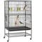 Show in main carousel: Savpee 52-in Wrought Steel Standing Cockatiel Cage, Black slide 1 of 5