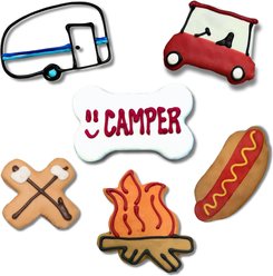 Tail Bangers Happy Camper Peanut Butter & Honey Assorted Crunchy Dog Treats, 18 count