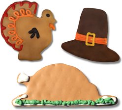 Tail Bangers Thankful Pups Peanut Butter & Honey Assorted Crunchy Dog Treats, 18 count