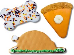 Tail Bangers Gobble Til You Wobble Peanut Butter & Honey Assorted Crunchy Dog Treats, 18 count