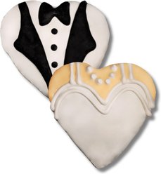 Tail Bangers Wedding Bow Vows Peanut Butter & Honey Assorted Crunchy Dog Treats, 18 count