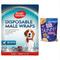 Show in main carousel: Simple Solution Disposable Male Wrap, Small, 30 count + Fruitables Skinny Minis Pumpkin & Berry Flavor Dog Treats, 5-oz bag slide 1 of 9