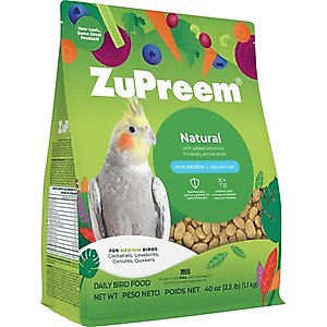 ZuPreem Natural Smart Pellets Bird Food, 2.5-lb bag