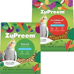 ZuPreem FruitBlend Flavor with Natural Flavors Daily + Natural Daily Medium Bird Food