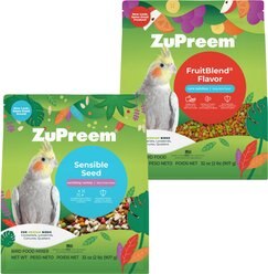 ZuPreem FruitBlend Flavor with Natural Flavors Daily + Sensible Seed Medium Bird Food