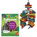 ZuPreem Pure Fun Enriching Variety Parrot & Conure Food + Super Bird Creations 4 Way Play Toy