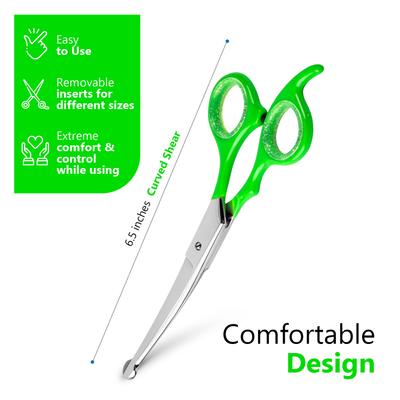Show full view: Laazar Rounded Curved Dog Grooming Scissors slide 3 of 8