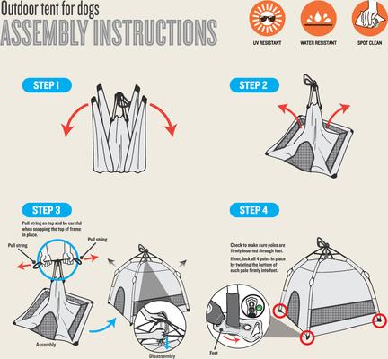 Show full view: P.L.A.Y. Pet Lifestyle and You Outdoor Tent Scout & About Dog Bed, Eclips, Small slide 5 of 6