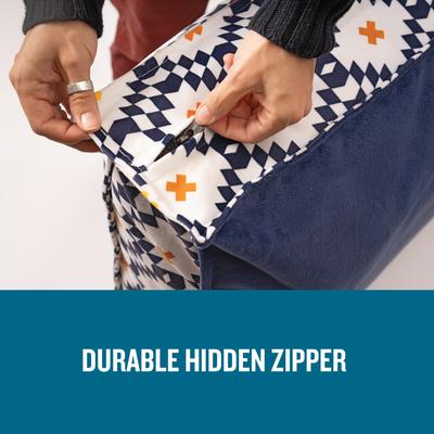 Show full view: P.L.A.Y. Pet Lifestyle and You Seaside Boxy Dog Bed, Oyster Gray, Small slide 9 of 9