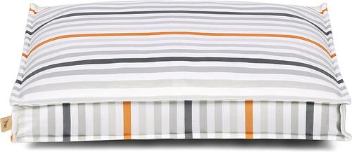 Show full view: P.L.A.Y. Pet Lifestyle and You Seaside Boxy Dog Bed, Oyster Gray, Small slide 5 of 9