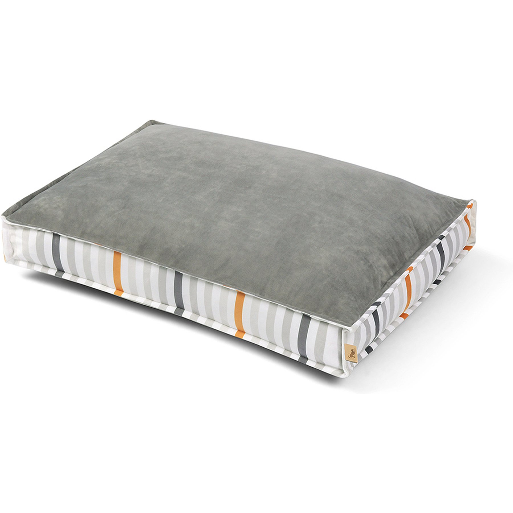 P.L.A.Y. Pet Lifestyle and You Seaside Boxy Dog Bed, Oyster Gray, Large