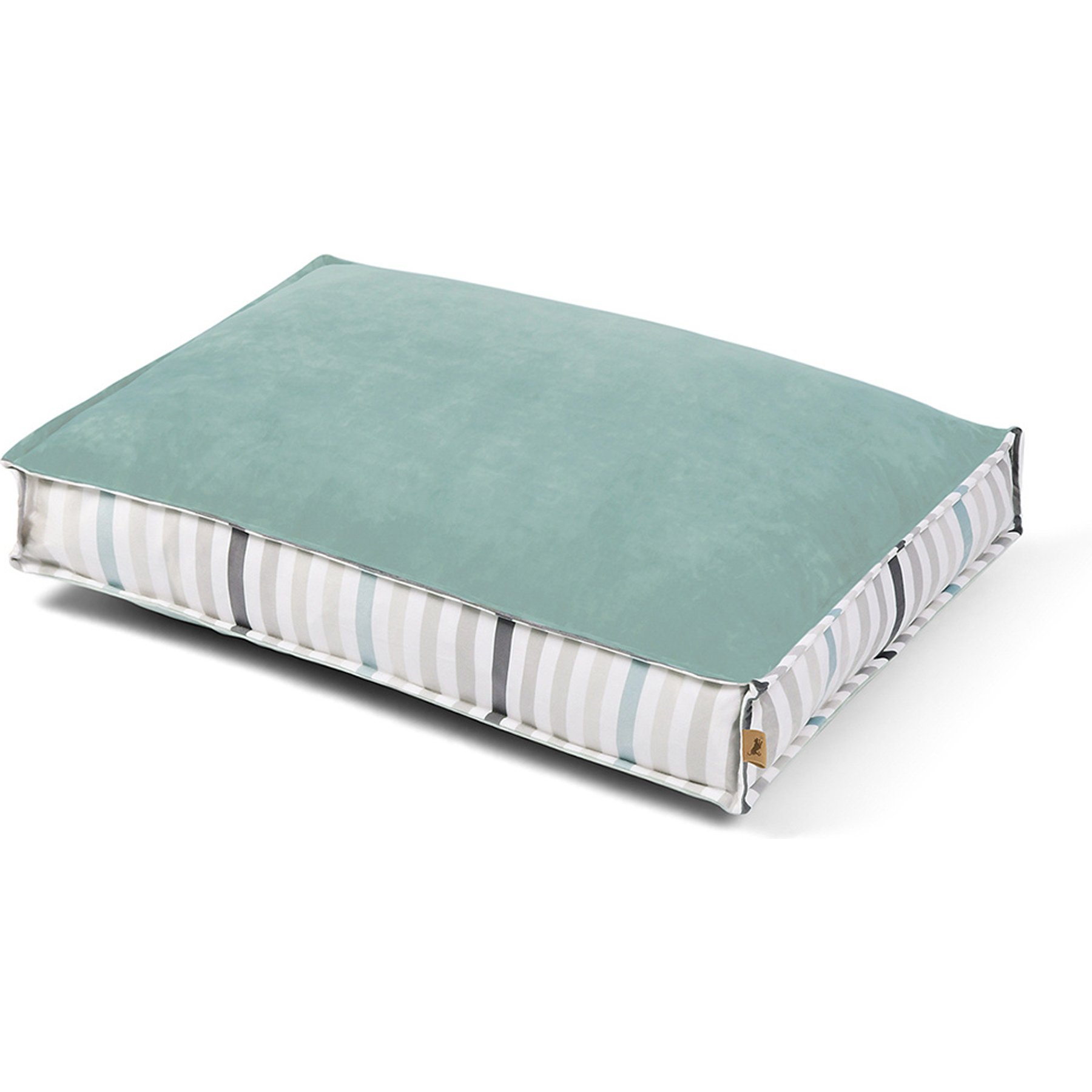 P.L.A.Y. Pet Lifestyle and You Seaside Boxy Dog Bed, Sea Glass, Large