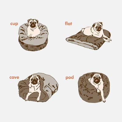 Show full view: P.L.A.Y. Pet Lifestyle and You Snuggle Dog Bed, Leopard Brown, X-Large slide 6 of 9