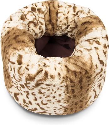 Show full view: P.L.A.Y. Pet Lifestyle and You Snuggle Dog Bed, Leopard Brown, X-Large slide 5 of 9
