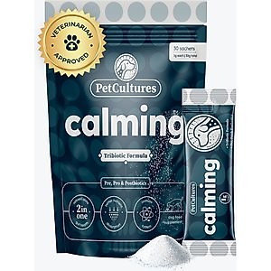 PetCultures Calming Powder Supplement for Dogs, 30 count