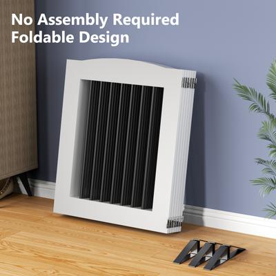 Show full view: LovMor Freestanding Indoor Dog Gate, White, 6 Panels: 144 x 32-in slide 6 of 9