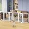 Show in main carousel: LovMor Freestanding Indoor Dog Gate, White, 6 Panels: 144 x 32-in slide 1 of 9