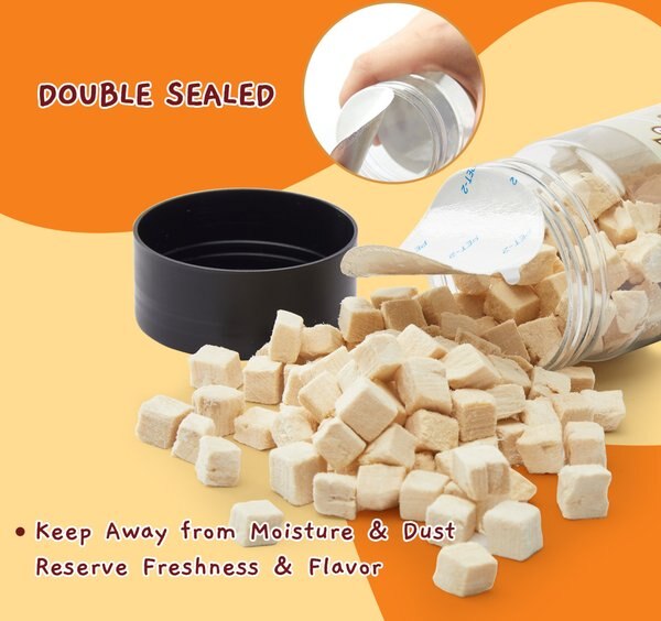 Jungle Calling Single Ingredient Chicken Grain-Free Freeze-Dried Dog & Cat Treats, 3.2-oz bottle