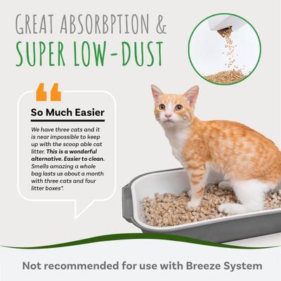 Show full view: Small Pet Select Premium Non-Clumping Non-Tracking Low-Dust Pine Pelleted Cat Litter, 8-lb box slide 6 of 8