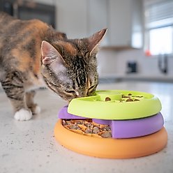 Catstages Kitty Lickin' Layers Multilayered Fun Puzzle Cat Feeder slide 2 of 9