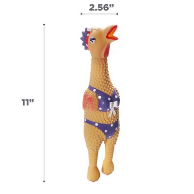 Show full view: Outward Hound Squawkers Squeaky Latex Dog Toy, Henrietta, Large slide 6 of 10
