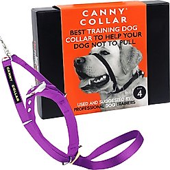 Canny No Pull Padded Dog Training Head Collar, Purple, 4, Neck Size 15-17-in
