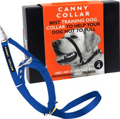 Canny No Pull Padded Dog Training Head Collar, Blue, Size 4, Neck Size 15-17-in