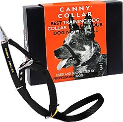 Canny No Pull Padded Dog Training Head Collar, Black, 3, Neck Size 13-15-in