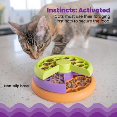 Show full view: Catstages Kitty Lickin' Layers Multilayered Fun Puzzle Cat Feeder slide 4 of 11