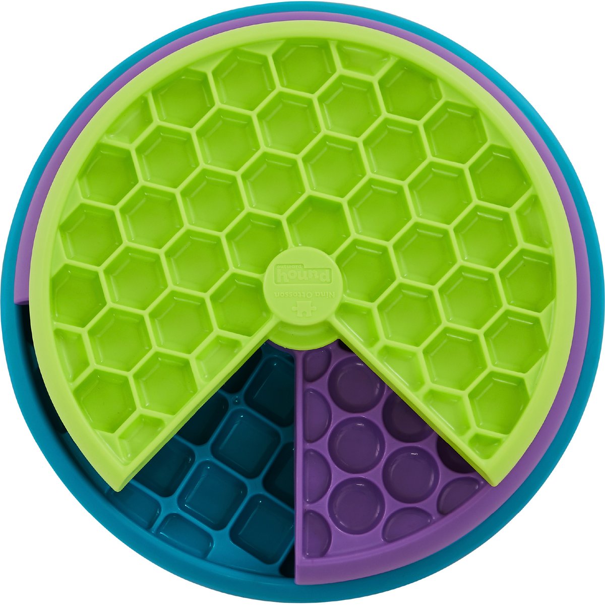 Outward Hound Nina Ottosson Lickin' Layers Interactive Puzzle Game & Slow Feeder, Multicolor, One-Size, 2 cup