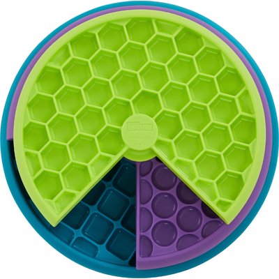 Outward Hound Outward Hound Nina Ottosson Lickin' Layers Interactive Puzzle Game & Slow Feeder, Multicolor, One-Size, 2 cup