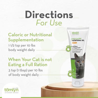 Show full view: Tomlyn Nutri-Cal Gel High Calorie Supplement for Cats, 4.25-oz tube slide 6 of 11
