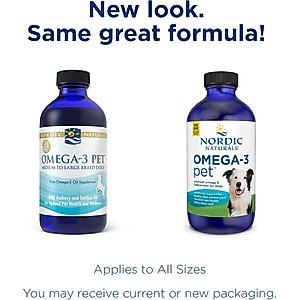Nordic Naturals Omega-3 Pet Liquid Supplement for Medium & Large Dogs, 8-fl oz bottle