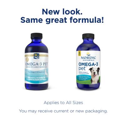 Show full view: Nordic Naturals Omega-3 Pet Liquid Supplement for Large & Giant Dogs, 16-fl oz bottle slide 3 of 8