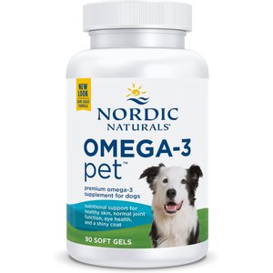 Nordic Naturals Omega-3 Pet Softgels Supplement for Dogs, 90 count
