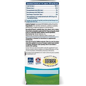 Nordic Naturals Omega-3 Pet Liquid Supplement for Cats & Small Dogs, 2-fl oz bottle