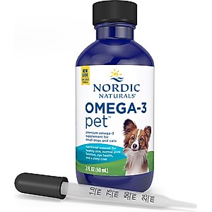 Nordic Naturals Omega-3 Pet Liquid Supplement for Cats & Small Dogs, 2-fl oz bottle