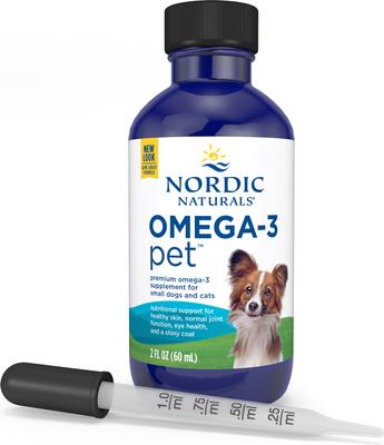 Show full view: Nordic Naturals Omega-3 Pet Liquid Supplement for Cats & Small Dogs, 2-fl oz bottle slide 4 of 9