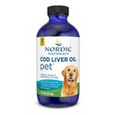 Nordic Naturals Pet Cod Liver Oil Liquid Skin & Coat Supplement for Medium & Large Dogs, 8-fl oz