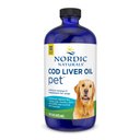 Nordic Naturals Pet Cod Liver Oil Liquid Skin & Coat Supplement for Large & Giant Dogs, 16-fl oz