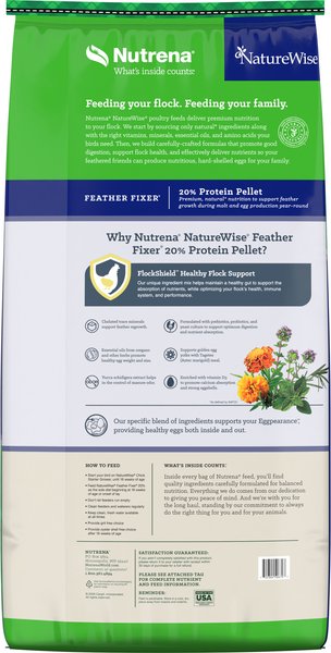 Nutrena NatureWise Feather Fixer 20% Protein Pellet Chicken Feed