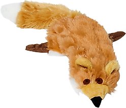 Ethical Pet Skinneeez Forest Series Fox Stuffing-Free Squeaky Plush Dog Toy, 14-in