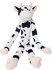 Multipet Swingin' Slevin Oversized Spotted Cow Squeaky Plush Dog Toy, XX-Large
