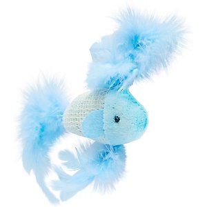 Turbo Random Fun Cat Toy with Catnip, Feather Fish